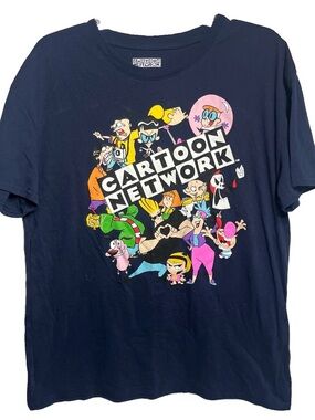 Cartoon Network Graphic Tee Shirt Adult Large Dark Blue